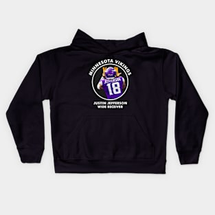 JUSTIN JEFFERSON - WR - MINNESOTA VIKINGS Kids Hoodie